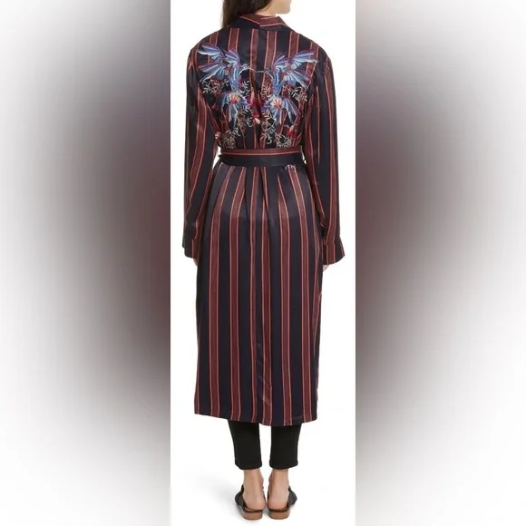 NWT! FP Free People Atrium Striped Duster Sz XS - Picture 6 of 14